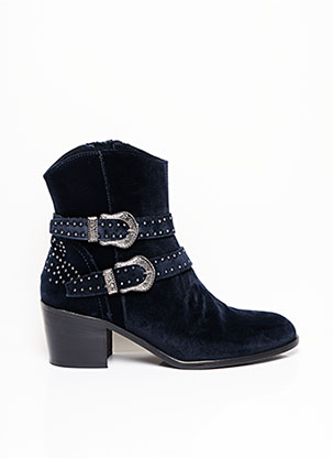 Bottines/Boots bleu BLU VELVET pour femme