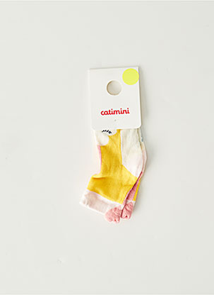 Chaussettes jaune CATIMINI pour fille