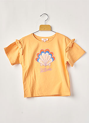 T-shirt orange CATIMINI pour fille