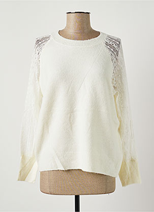 Pull blanc SO SWEET pour femme