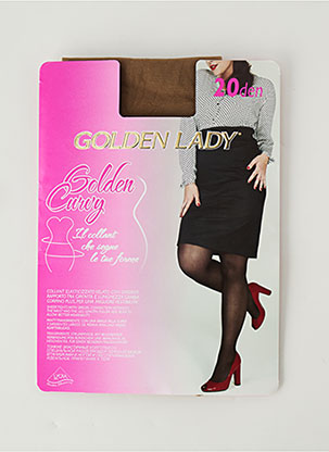 Collants marron GOLDEN LADY pour femme