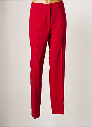 Pantalon droit rouge LCDN pour femme