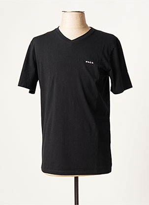 T-shirt noir NEW ZEALAND AUCKLAND pour homme