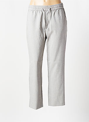 Pantalon chino gris B.YOUNG pour femme