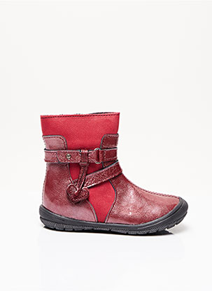 Bottines/Boots rouge BOPY pour fille