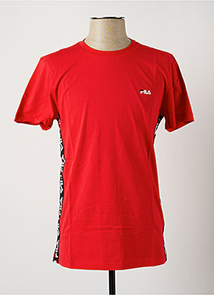 T-shirt rouge FILA pour homme