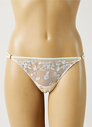 String LISE CHARMEL Taille 3 - Blanc Précieux, Modèle Femme ACA0049 Neuf Avec étiquettes