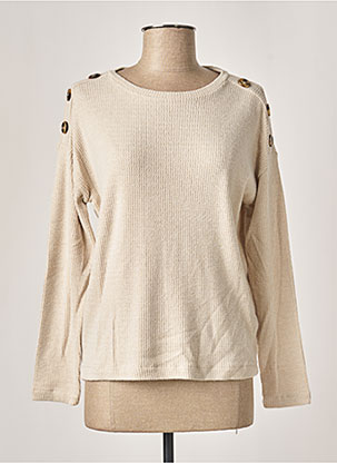 Pull beige B.YOUNG pour femme