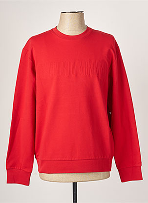 Sweat-shirt rouge EMPORIO ARMANI pour homme