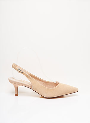 Sandales/Nu pieds beige CARMELA pour femme