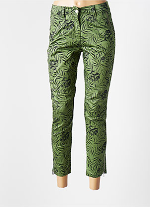 Pantalon slim vert ANDAM pour femme