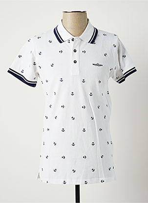 Polo blanc MARINER pour homme