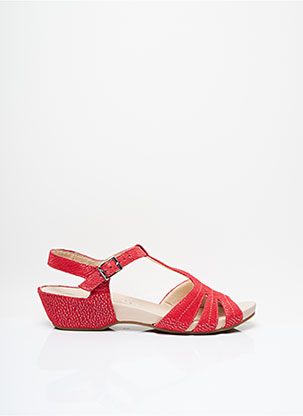 Sandales/Nu pieds rouge LUXAT pour femme