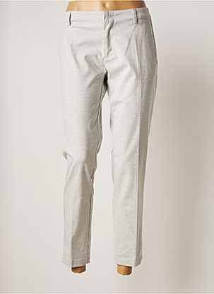Pantalon chino gris REIKO pour femme