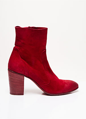 Bottines/Boots rouge STRATEGIA pour femme