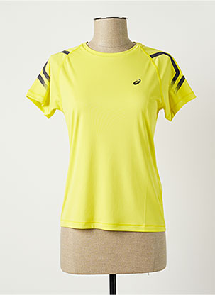 Asics t shirt store femme jaune