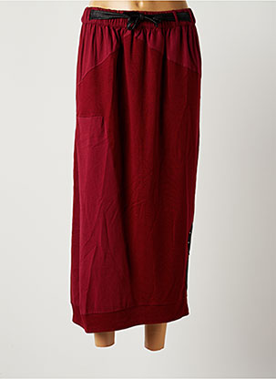Jupe longue rouge CATY LESCA pour femme