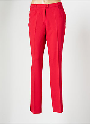 Pantalon droit rouge QUATTRO pour femme