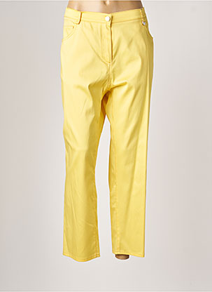 Pantalon droit jaune JUMFIL pour femme