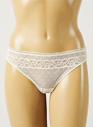 Aubade Tanga Femme De Couleur Beige 2113020 beige0 Modz