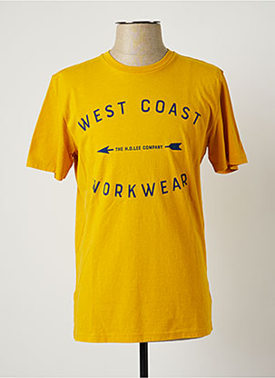 T-shirt jaune LEE pour homme