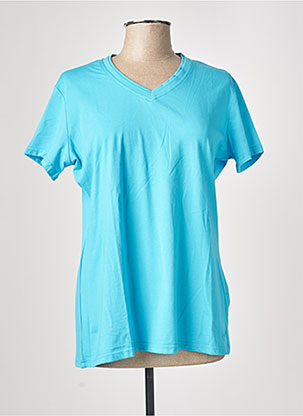 T-shirt bleu QUATRE VINGT JOURS pour femme