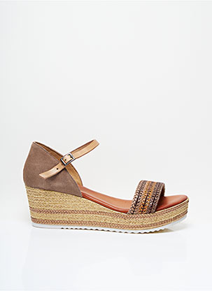 Sandales/Nu pieds marron PORRONET pour femme