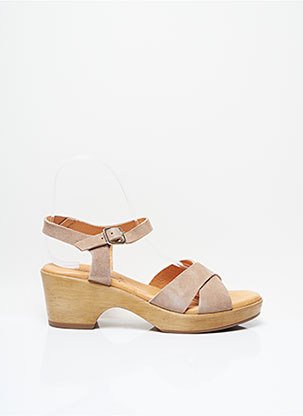 Sandales/Nu pieds beige KAOLA pour femme