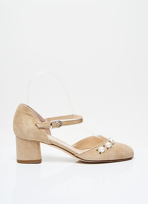 Sandales/Nu pieds beige CRISTINA MILLOTTI pour femme