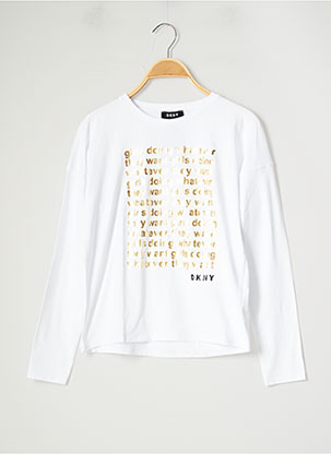 T-shirt blanc DKNY pour fille