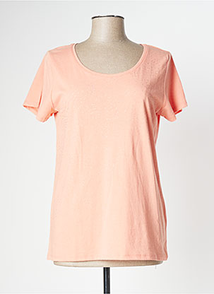 T-shirt orange TBS pour femme