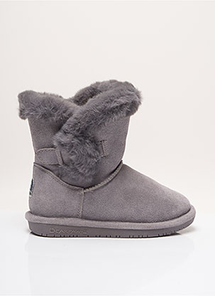 Bottines/Boots gris BEARPAW pour fille