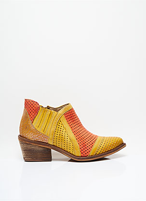 Bottines/Boots jaune CASTA pour femme