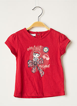 T-shirt rouge NAF NAF pour fille