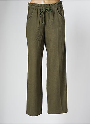 Pantalon droit vert XIRENA pour femme