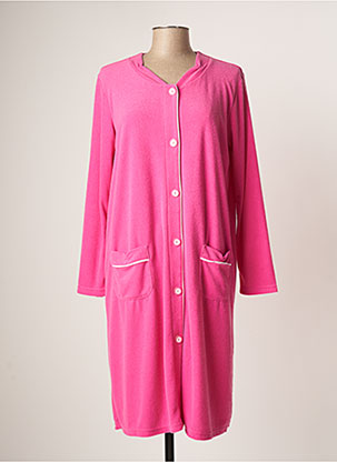 Robe de chambre rose LOUVA pour femme