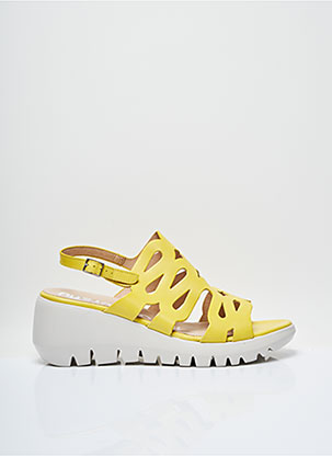 Sandales/Nu pieds jaune WONDERS pour femme