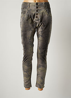 Please Jeans Coupe Slim Femme Couleur - Modz De Vert 1914012-vert00