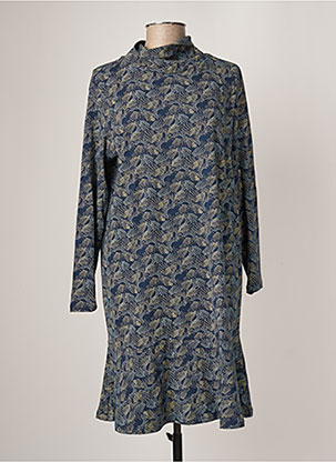 Robe mi-longue bleu TRANQUILLO pour femme