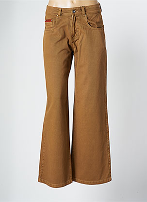 Jeans coupe large marron ROSE GARDEN pour femme