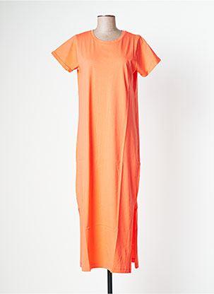 Robe longue orange KAFFE pour femme