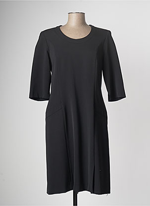 Robe mi-longue noir ANNE KELLY pour femme