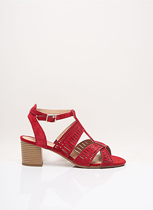 Sandales/Nu pieds rouge SWEET pour femme