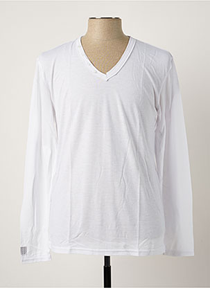 T-shirt blanc ELEVEN COLORS pour homme