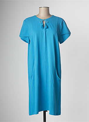 Robe mi-longue bleu FELINO pour femme