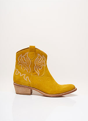 Bottines/Boots jaune PAOYAMA pour femme