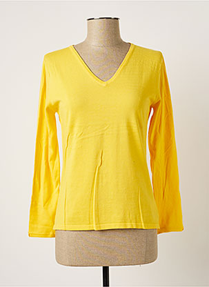 T-shirt jaune MONTAGUT pour femme
