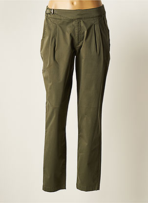 Pantalon chino vert TBS pour femme