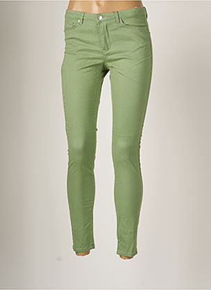 Pantalon slim vert VERO MODA pour femme
