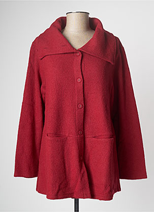 Manteau court rouge G!OZE pour femme